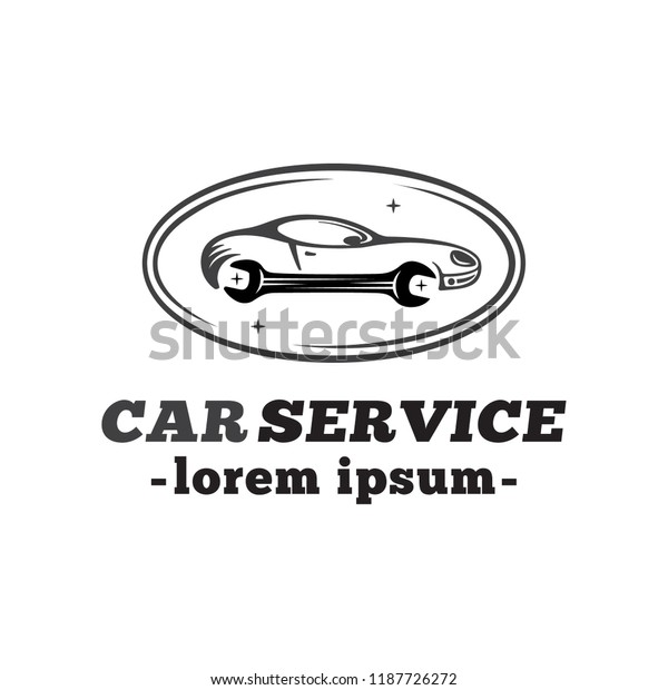 Car service logo design template. Vector\
and illustration.