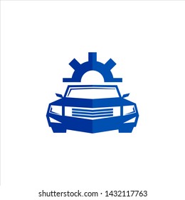CAR SERVICE LOGO DESIGN VECTOR ILLUSTRATION