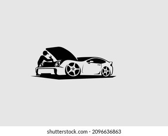 car service logo design. Vector illustration. EPS 10