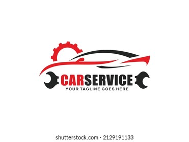 Car Service Logo Design Vector Illustration Stock Vector (Royalty Free ...