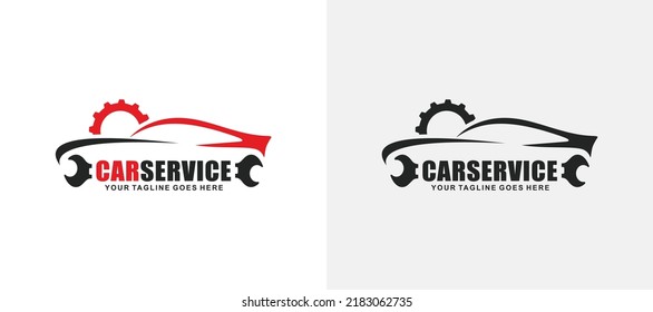 Car service logo design vector illustration. Car repair logo