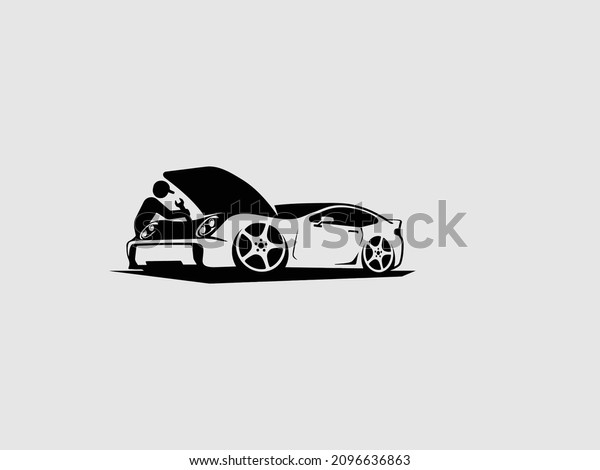 car\
service logo design. Vector illustration. EPS\
10