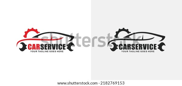 Car service logo design vector illustration. Car\
repair logo