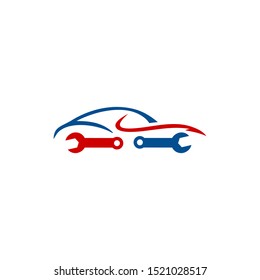 Car service logo car repair logo design template