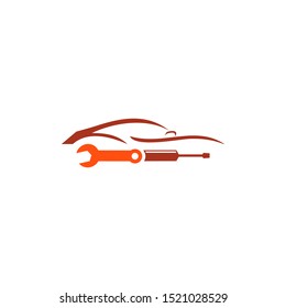Car service logo car repair logo design template