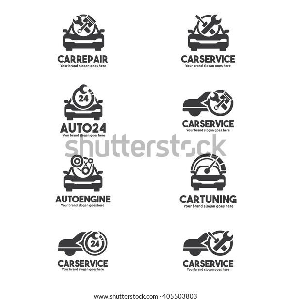 Car Service Logo set , Car repair center\
set, Car Service Brand Identity\
set