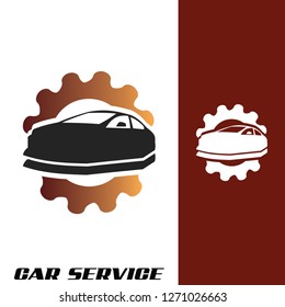 Car Service Logo Template Design, Automotive icon repair
