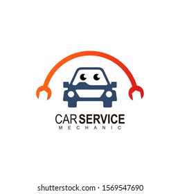 Car Service Logo Template Design Vector,  Car logo with modern frame isolated on white background