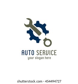 Car Service Logo Template Design. Vector Illustration with flat style design