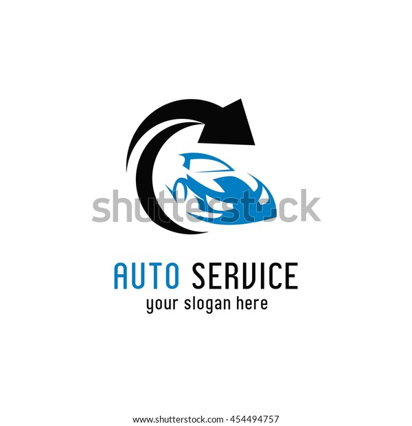 Car Service Logo Template Design. Vector\
Illustration with flat style\
design