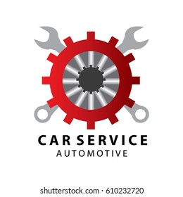 car service logo, vector illustration