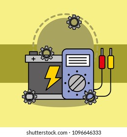 car service maintenance battery and electrical technician