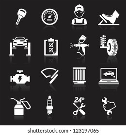 Car Service Maintenance Icon Set2. Vector Illustration. More Icons In My Portfolio.