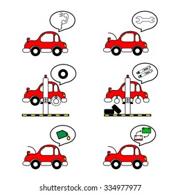 Car service maintenance icon vector design