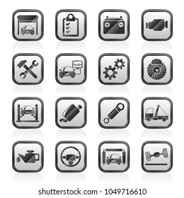 Car service maintenance icons - vector icon set