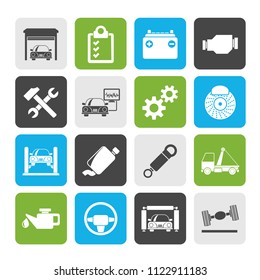 Car service maintenance icons - vector icon set