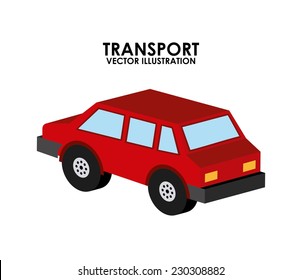 car service over white background vector illustration