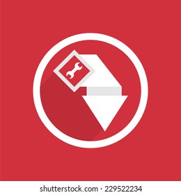 Car service pointer icon