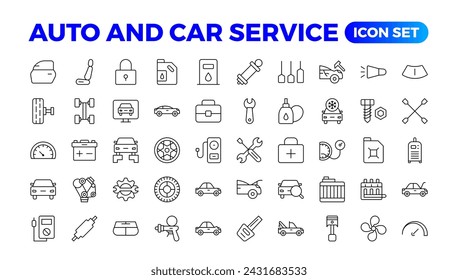 Car service and repair icon set. Car service and garage.car, auto, automobile icon. Car service icon set. 