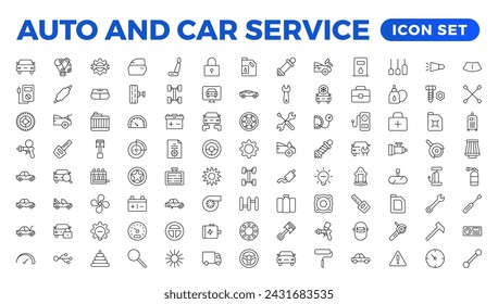 Car service and repair icon set. Car service and garage.car, auto, automobile icon. Car service icon set. 