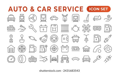 Car service and repair icon set. Car service and garage.car, auto, automobile icon. Car service icon set. 