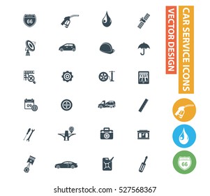 
Car service and repair icons,clean vector