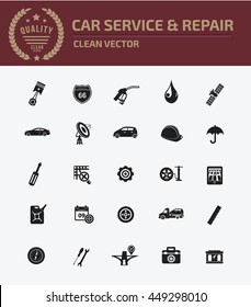 Car Service And Repair Icon,vector