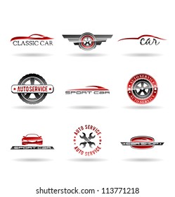 Car service and Repairing icon set. Vol 1.