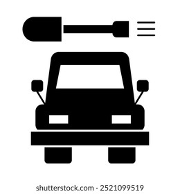 Servicio y reparación del coche con conjuntos de iconos sólidos