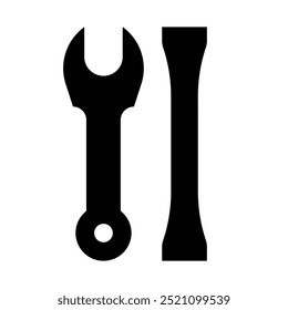 Car service and repairing with solid icon sets