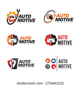 Car Service Set Logo Design Vector