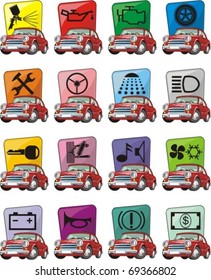 car service sign  set