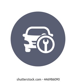 Car service simple icon, logo element, vector illustration