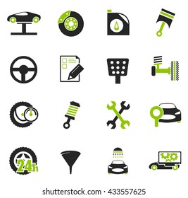 Car service simply icons for web and user interfaces