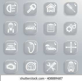 Car service simply symbol for web icons