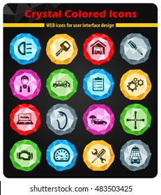 Car service simply symbol for web icons