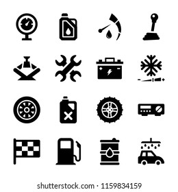 
Car Service Solid Icons
