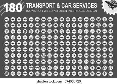 Car service and some types of transportation icon