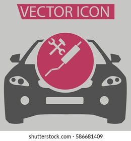 Car service station logo,icon,sign,symbol in flat style for app, web, eps10.
