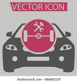 Car service station logo,icon,sign,symbol in flat style for app, web, eps10.