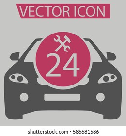 Car service station logo,icon,sign,symbol in flat style for app, web, eps10.