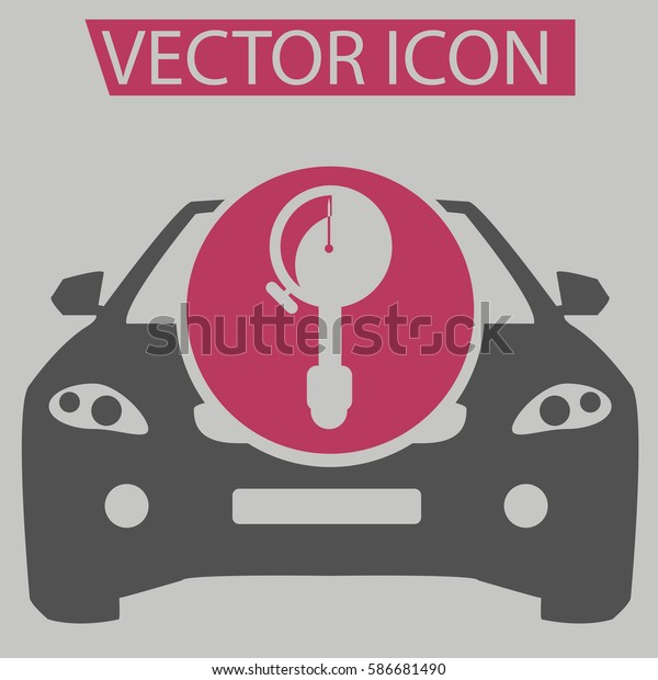 Car service station logo,icon,sign,symbol in flat\
style for app, web, eps10.