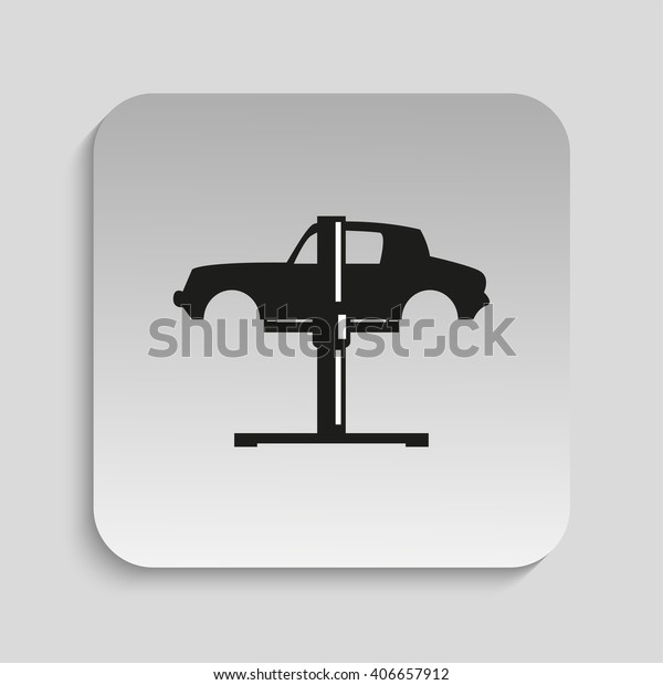 Car Service Station Vector Icon Stock Vector (Royalty Free) 406657912 Shutterstock