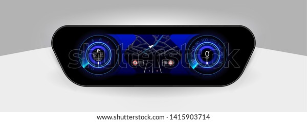 Car service in the style of HUD. Virtual\
graphical interface Ui HUD Autoscanning, analysis and diagnostics,\
Abstract vector science. Car auto service infographics. repair\
Futuristic user interface.