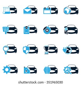 Car service symbol for web icons