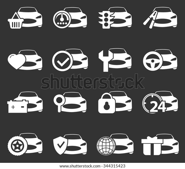 Car service symbol for web\
icons
