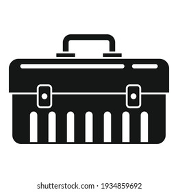 Car service tool box icon. Simple illustration of car service tool box vector icon for web design isolated on white background