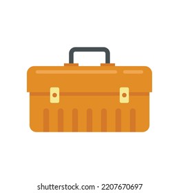 Car service tool box icon. Flat illustration of car service tool box vector icon isolated on white background