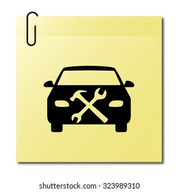 car service - vector icon