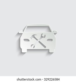 car service - vector icon
